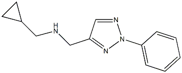 (cyclopropylmethyl)[(2-phenyl-2H-1,2,3-triazol-4-yl)methyl]amine Struktur