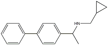 (cyclopropylmethyl)[1-(4-phenylphenyl)ethyl]amine 结构式