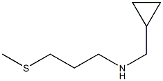 (cyclopropylmethyl)[3-(methylsulfanyl)propyl]amine 化学構造式