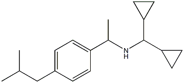 (dicyclopropylmethyl)({1-[4-(2-methylpropyl)phenyl]ethyl})amine Struktur