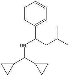 (dicyclopropylmethyl)(3-methyl-1-phenylbutyl)amine,,结构式