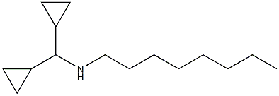 (dicyclopropylmethyl)(octyl)amine 化学構造式