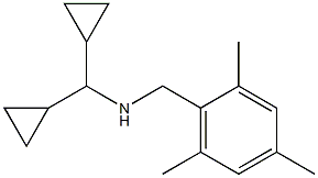 (dicyclopropylmethyl)[(2,4,6-trimethylphenyl)methyl]amine Struktur
