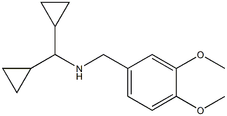 (dicyclopropylmethyl)[(3,4-dimethoxyphenyl)methyl]amine Struktur
