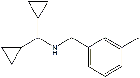 (dicyclopropylmethyl)[(3-methylphenyl)methyl]amine,,结构式