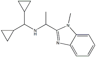 (dicyclopropylmethyl)[1-(1-methyl-1H-1,3-benzodiazol-2-yl)ethyl]amine