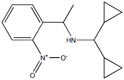 (dicyclopropylmethyl)[1-(2-nitrophenyl)ethyl]amine 化学構造式