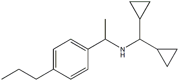 (dicyclopropylmethyl)[1-(4-propylphenyl)ethyl]amine 结构式