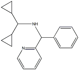 (dicyclopropylmethyl)[phenyl(pyridin-2-yl)methyl]amine 结构式