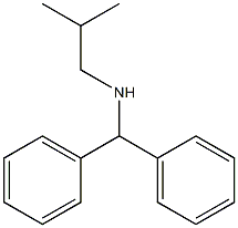 (diphenylmethyl)(2-methylpropyl)amine Struktur