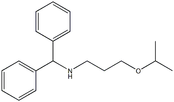 (diphenylmethyl)[3-(propan-2-yloxy)propyl]amine 结构式