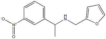 (furan-2-ylmethyl)[1-(3-nitrophenyl)ethyl]amine Struktur