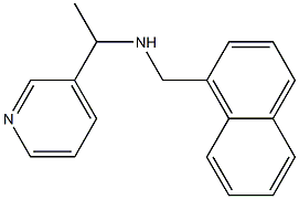 (naphthalen-1-ylmethyl)[1-(pyridin-3-yl)ethyl]amine 化学構造式