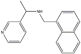 (naphthalen-1-ylmethyl)[1-(pyridin-3-yl)ethyl]amine Structure