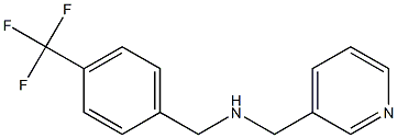 (pyridin-3-ylmethyl)({[4-(trifluoromethyl)phenyl]methyl})amine 结构式