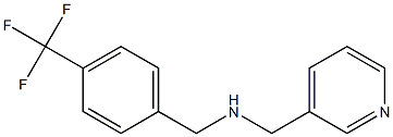 (pyridin-3-ylmethyl)({[4-(trifluoromethyl)phenyl]methyl})amine 化学構造式