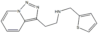 (thiophen-2-ylmethyl)(2-{[1,2,4]triazolo[3,4-a]pyridin-3-yl}ethyl)amine Struktur