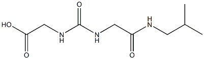 [({[2-(isobutylamino)-2-oxoethyl]amino}carbonyl)amino]acetic acid Struktur