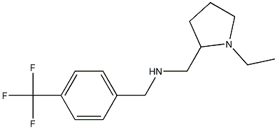 [(1-ethylpyrrolidin-2-yl)methyl]({[4-(trifluoromethyl)phenyl]methyl})amine Structure