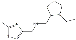 [(1-ethylpyrrolidin-2-yl)methyl][(2-methyl-1,3-thiazol-4-yl)methyl]amine Structure