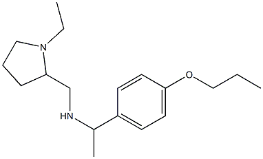 [(1-ethylpyrrolidin-2-yl)methyl][1-(4-propoxyphenyl)ethyl]amine Structure