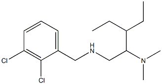 [(2,3-dichlorophenyl)methyl][2-(dimethylamino)-3-ethylpentyl]amine 结构式