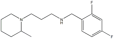 [(2,4-difluorophenyl)methyl][3-(2-methylpiperidin-1-yl)propyl]amine Struktur