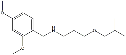 [(2,4-dimethoxyphenyl)methyl][3-(2-methylpropoxy)propyl]amine,,结构式