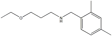 [(2,4-dimethylphenyl)methyl](3-ethoxypropyl)amine,,结构式