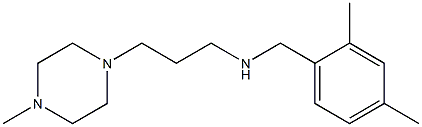 [(2,4-dimethylphenyl)methyl][3-(4-methylpiperazin-1-yl)propyl]amine,,结构式