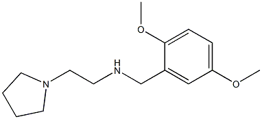 [(2,5-dimethoxyphenyl)methyl][2-(pyrrolidin-1-yl)ethyl]amine 结构式