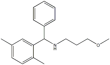 [(2,5-dimethylphenyl)(phenyl)methyl](3-methoxypropyl)amine 化学構造式