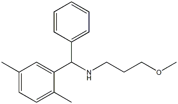 [(2,5-dimethylphenyl)(phenyl)methyl](3-methoxypropyl)amine 结构式