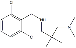 [(2,6-dichlorophenyl)methyl]({2-[(dimethylamino)methyl]-2-methylpropyl})amine Struktur
