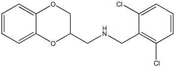 [(2,6-dichlorophenyl)methyl](2,3-dihydro-1,4-benzodioxin-2-ylmethyl)amine Structure