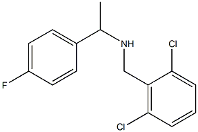 [(2,6-dichlorophenyl)methyl][1-(4-fluorophenyl)ethyl]amine Structure