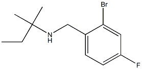 [(2-bromo-4-fluorophenyl)methyl](2-methylbutan-2-yl)amine Structure