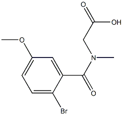  [(2-bromo-5-methoxybenzoyl)(methyl)amino]acetic acid