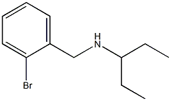 [(2-bromophenyl)methyl](pentan-3-yl)amine Structure