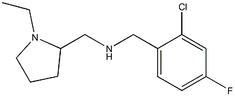 [(2-chloro-4-fluorophenyl)methyl][(1-ethylpyrrolidin-2-yl)methyl]amine Structure