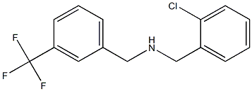 [(2-chlorophenyl)methyl]({[3-(trifluoromethyl)phenyl]methyl})amine,,结构式