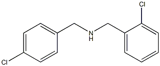 [(2-chlorophenyl)methyl][(4-chlorophenyl)methyl]amine,,结构式