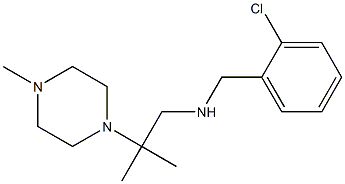 [(2-chlorophenyl)methyl][2-methyl-2-(4-methylpiperazin-1-yl)propyl]amine,,结构式