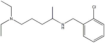 [(2-chlorophenyl)methyl][5-(diethylamino)pentan-2-yl]amine Struktur