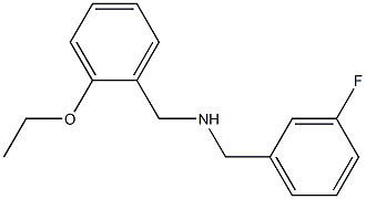 [(2-ethoxyphenyl)methyl][(3-fluorophenyl)methyl]amine,,结构式