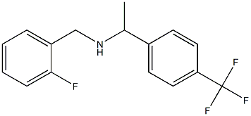 [(2-fluorophenyl)methyl]({1-[4-(trifluoromethyl)phenyl]ethyl})amine Structure