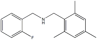 [(2-fluorophenyl)methyl][(2,4,6-trimethylphenyl)methyl]amine Struktur