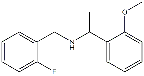 [(2-fluorophenyl)methyl][1-(2-methoxyphenyl)ethyl]amine,,结构式