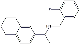 [(2-fluorophenyl)methyl][1-(5,6,7,8-tetrahydronaphthalen-2-yl)ethyl]amine 结构式