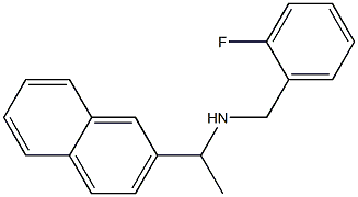 [(2-fluorophenyl)methyl][1-(naphthalen-2-yl)ethyl]amine 结构式